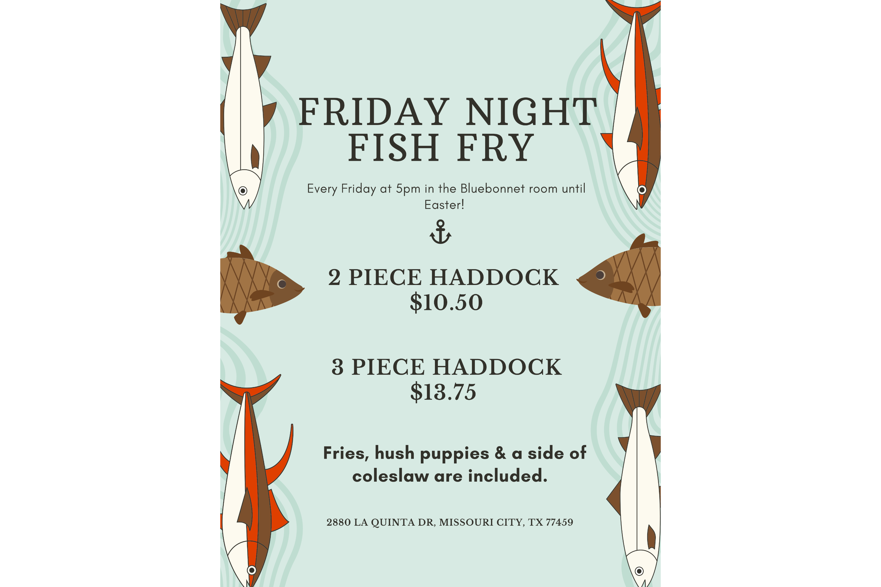 Friday Night Fish Fry is Back! - Quail Valley