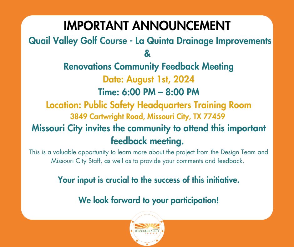 La Quinta Golf Course Renovation Meeting